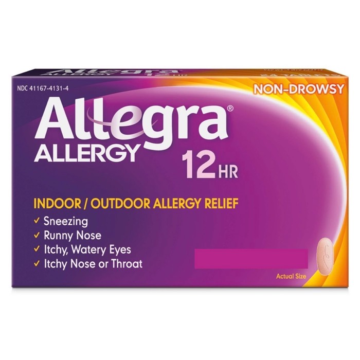Allegra 12 Hour Allergy Relief 