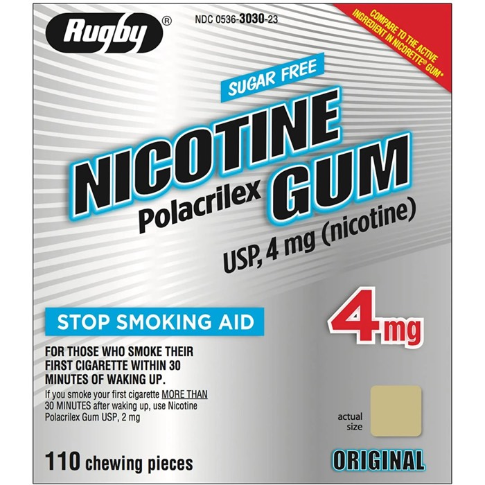 Rugby Nicotine Gum 4mg