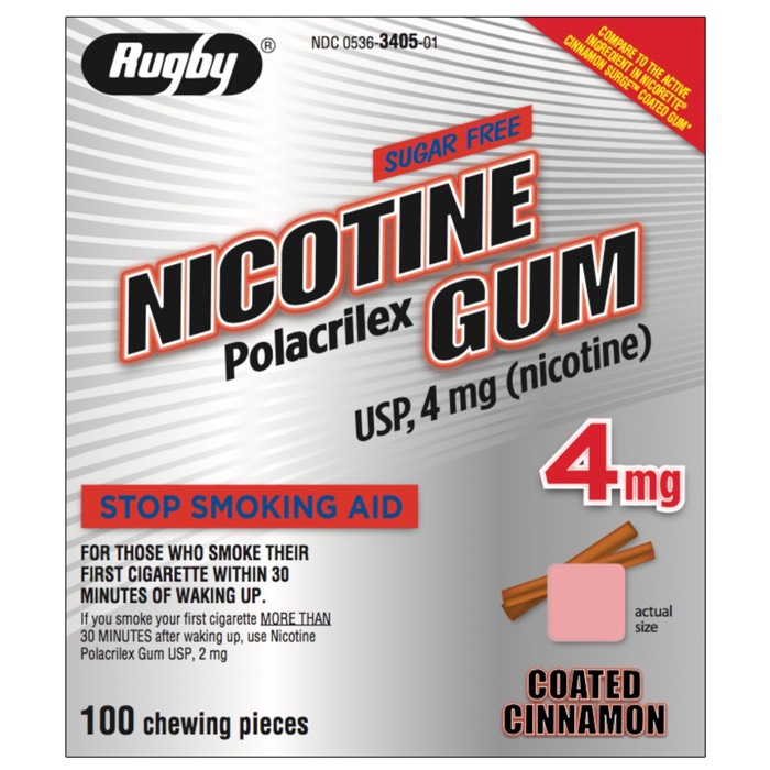 Rugby Nicotine Gum 4mg