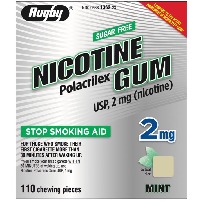 Rugby Nicotine Gum 2mg