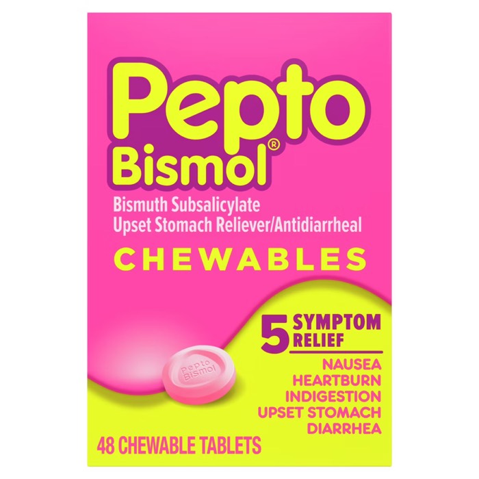 Pepto Bismol Stomach Relief Chewable Tablets