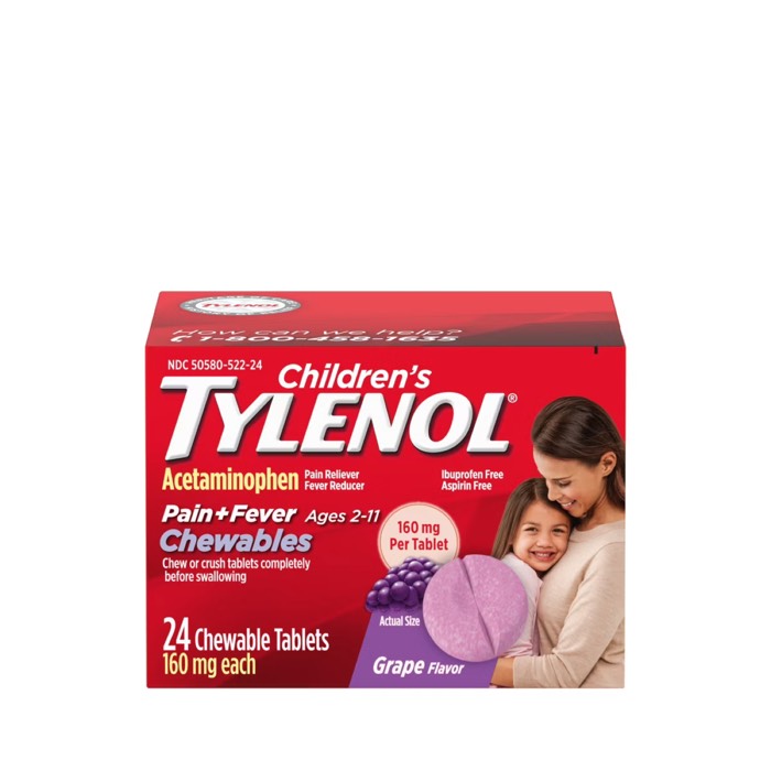 Tylenol Children's Pain + Fever Chewables