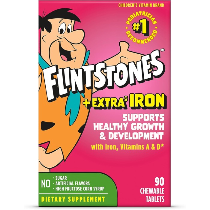 Flintstones Extra Iron Chewable Multivitamin