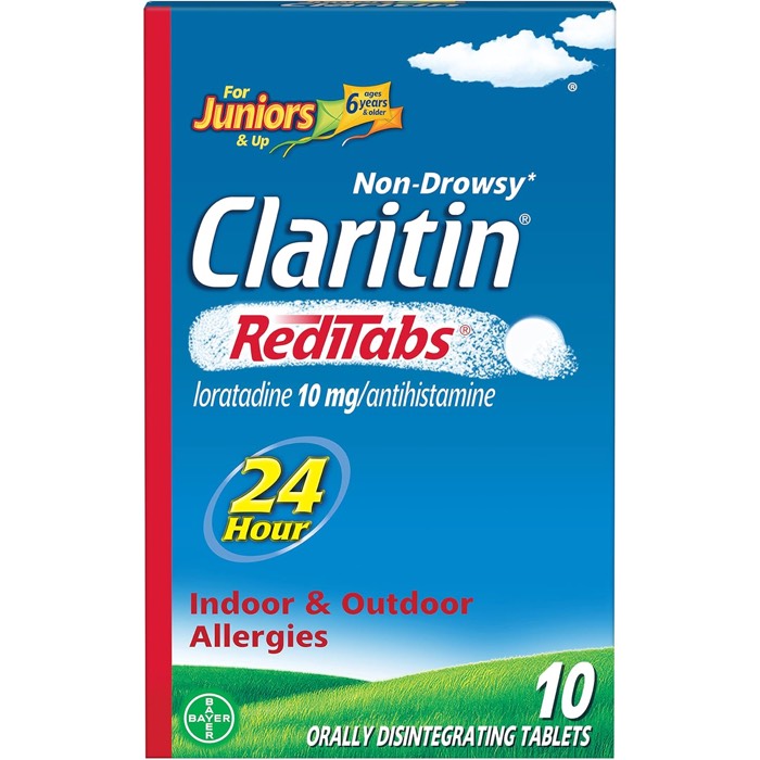 Claritin 24H Reditabs Tablets 10mg Claritin 24H Reditabs Tablets 10mg