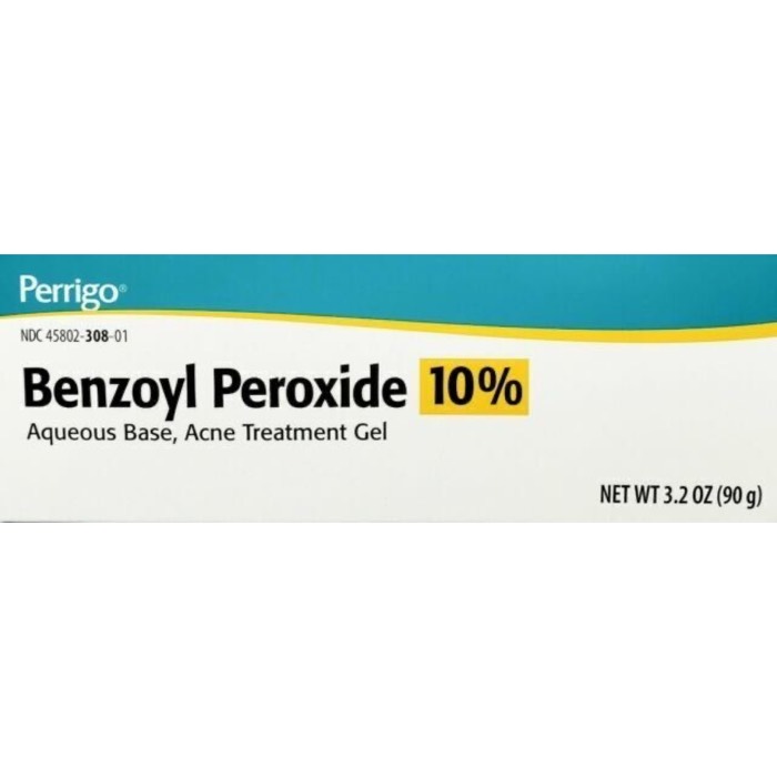 Perrigo Benzoyl Peroxide 10% Acne Treatment Gel