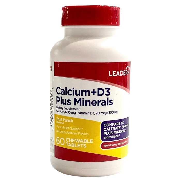 Leader Calcium/Vitamin D3 Plus Minerals