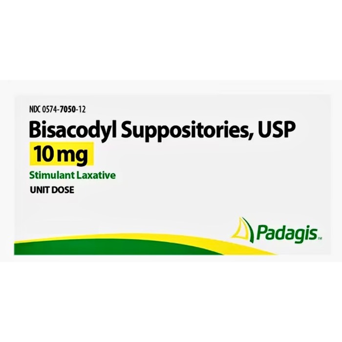 Padagis Bisacodyl Suppository USP 10mg