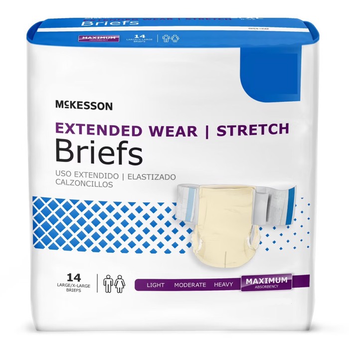 McKesson Extended Wear Stretch Briefs