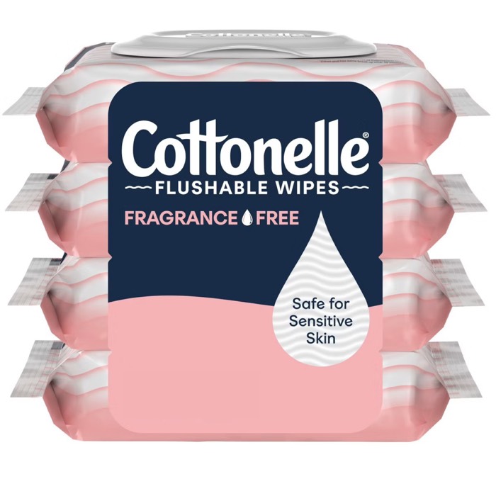 Cottonelle Fragrance Free Flushable Wipes