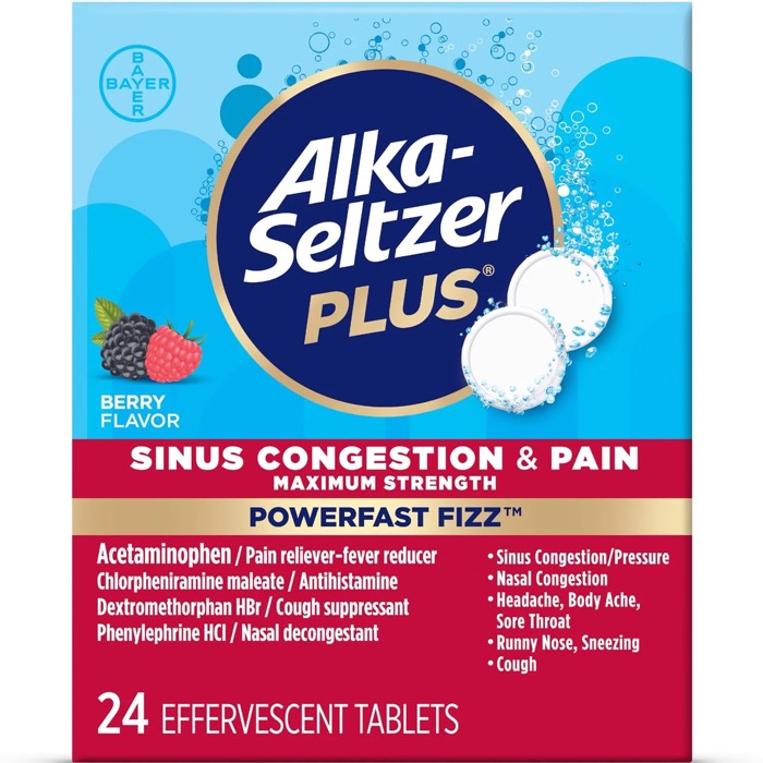 Alka-Seltzer Plus Sinus Congestion & Pain Tablets Alka-Seltzer Plus Sinus Congestion & Pain Tablets