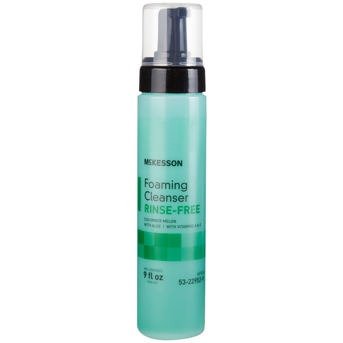 McKesson Rinse-Free Foaming Cleanser Cucumber Melon Scent