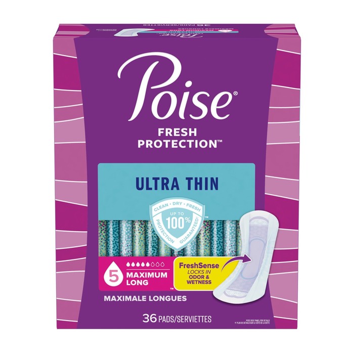 Poise Ultra Thin 5 Maximum Long Pads