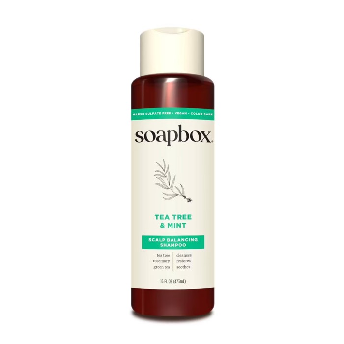Soapbox Tea Tree Oil & Mint Scalp Balancing Shampoo