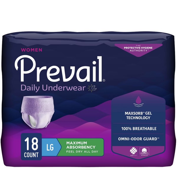 Prevail Womens Daily Underwear Maximum Absobency