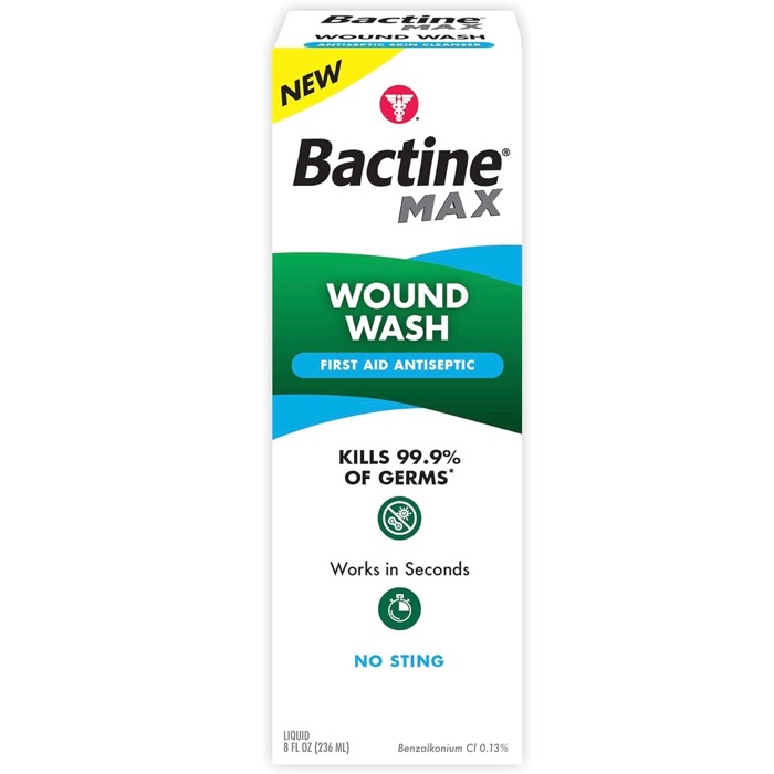 Bactine Max 0.13% Wound Wash First Aid Antiseptic