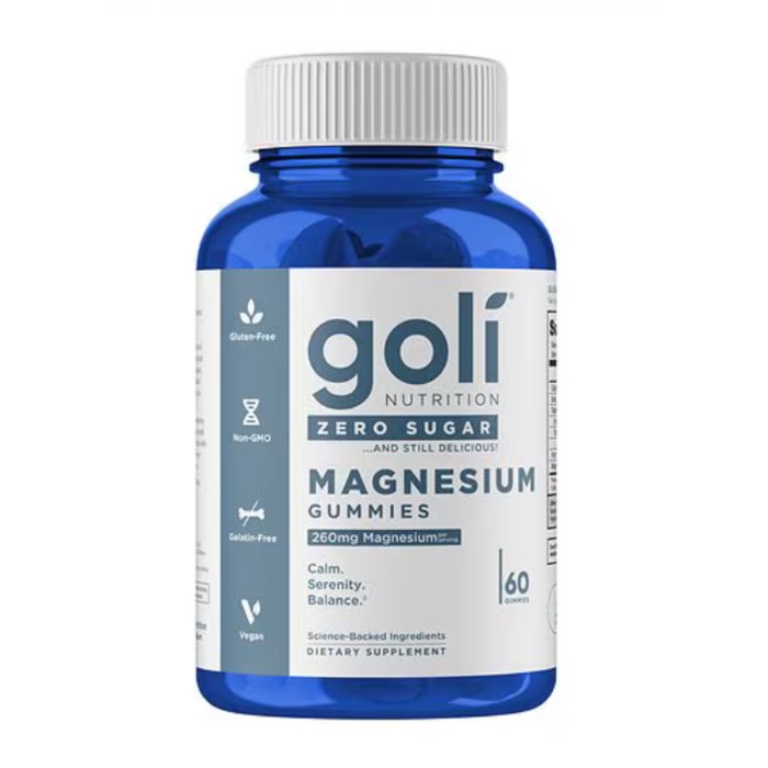 Goli Magnesium Zero Sugar Gummies