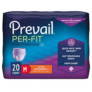 Prevail Women Per-Fit Daily Underwear Extra Absorbency