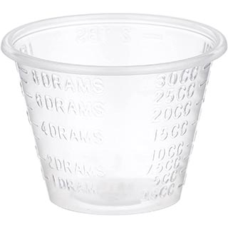 McKesson Graduated Medicine Clear Cups