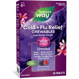 Nature's Way Umcka Cold+Flu Chew Tablets