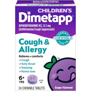 Children's Dimetapp Cough & Allergy Grape Chewable Tablets