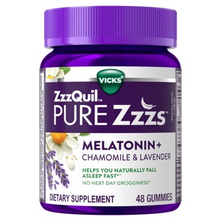 Vicks ZzzQuil PURE Zzzs Melatonin + Chamomile & Lavender Gummy