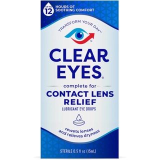 Clear Eyes Complete Contact Lens Relief Eye Drops