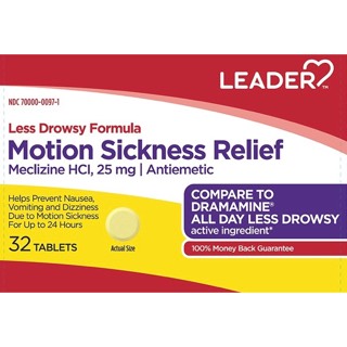 Leader Motion Sickness Relief Tablet 25 mg