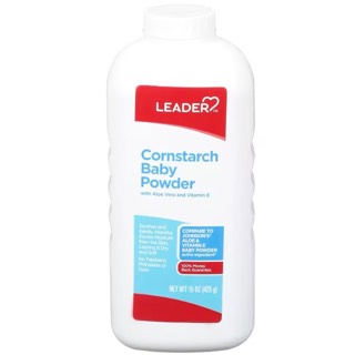 Leader Cornstarch Aloe Vera Baby Powder