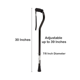 McKesson Offset-Handle Aluminum Cane